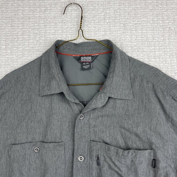 Outdoor Research Shirt Mens XL Gray Light Button Up Long Sleeve Hiking Outdoor - Picture 2 of 16